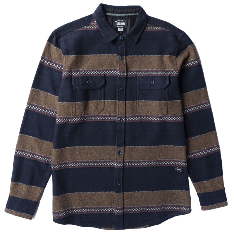 Load image into Gallery viewer, Vissla Creators Innovators Eco Long Sleeve Button-Up Flannel Shirt 1
