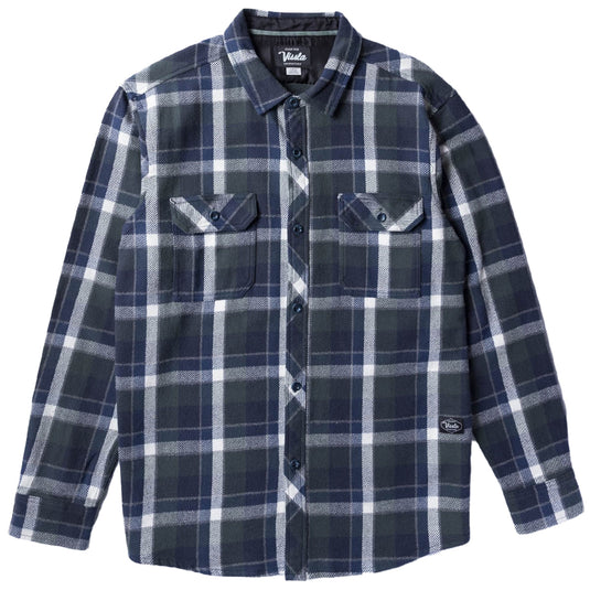 Vissla Creators Innovators Eco Long Sleeve Button-Up Flannel Shirt - Evergreen 1