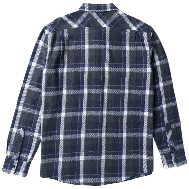 Load image into Gallery viewer, Vissla Creators Innovators Eco Long Sleeve Button-Up Flannel Shirt - Evergreen 2
