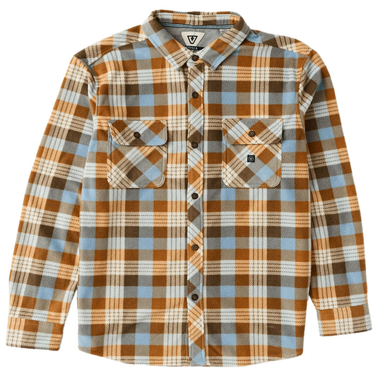 Vissla Eco-Zy Polar Long Sleeve Button-Up Flannel Shirt Faded Denim • 2025 1
