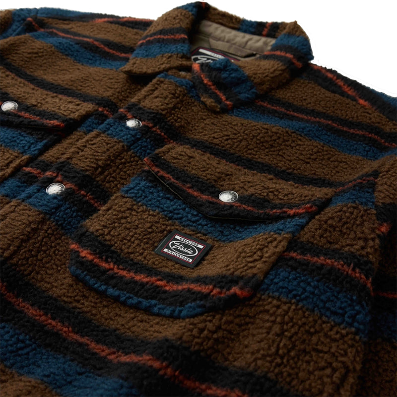 Load image into Gallery viewer, Vissla Peaks Sherpa AO Eco Long Sleeve Button-Up Flannel Shirt 3
