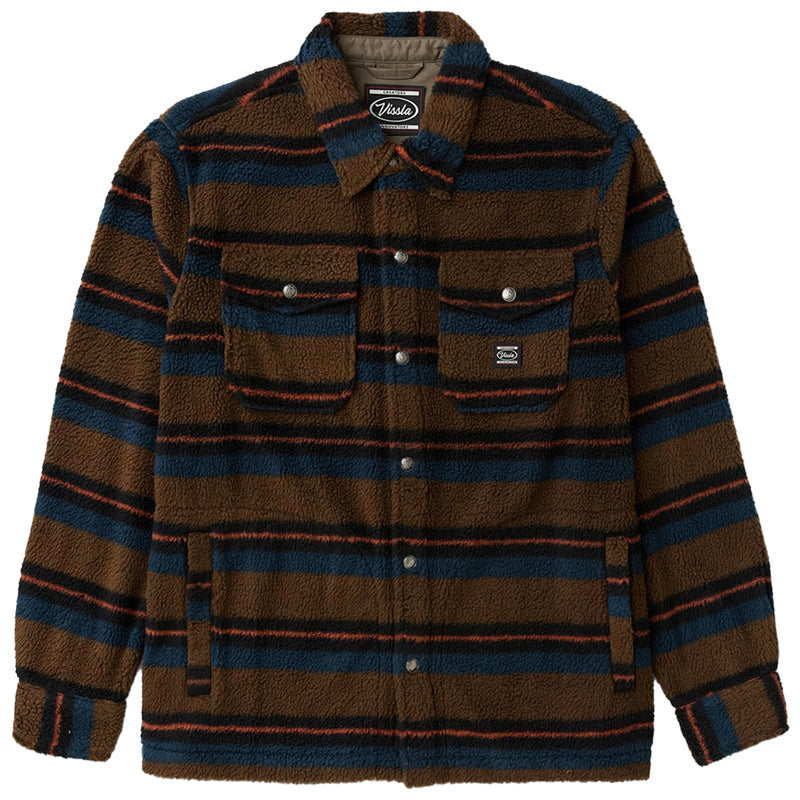 Load image into Gallery viewer, Vissla Peaks Sherpa AO Eco Long Sleeve Button-Up Flannel Shirt 1
