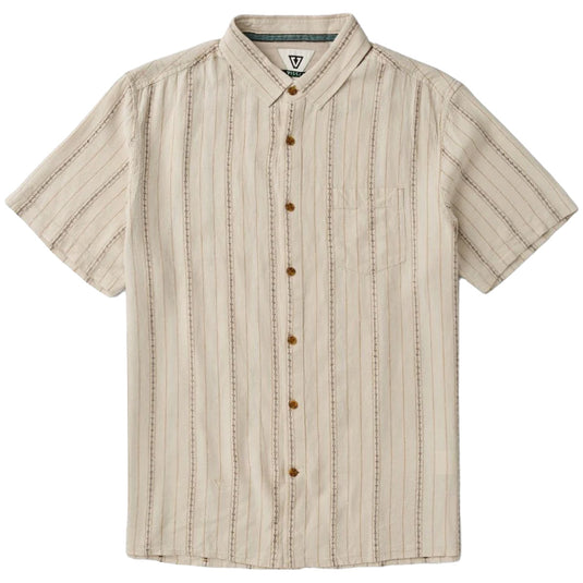 Vissla Linen Pin Short Sleeve Button-Up Shirt 1