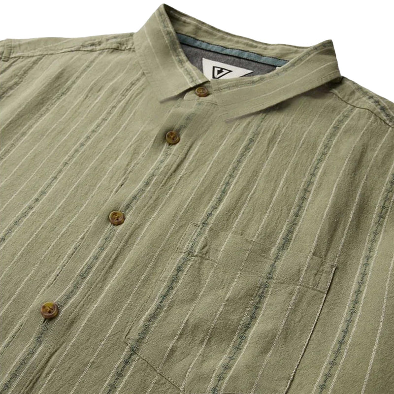 Load image into Gallery viewer, Vissla Linen Pin Short Sleeve Button-Up Shirt 7
