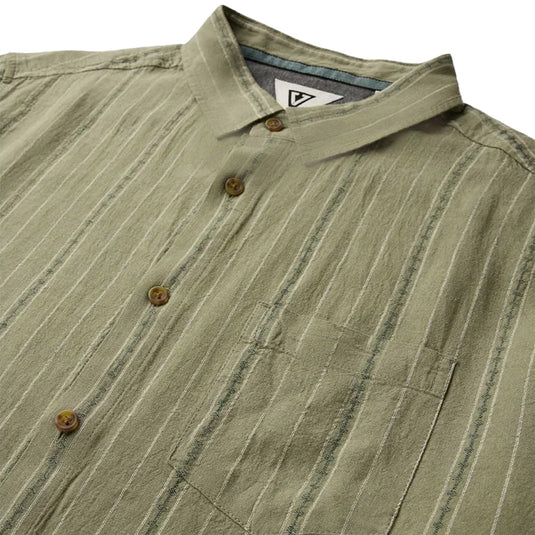Vissla Linen Pin Short Sleeve Button-Up Shirt 7