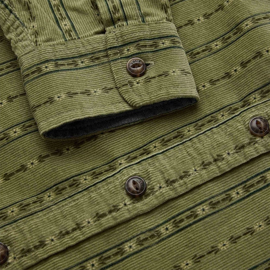 Vissla Rails Printed Long Sleeve Button-Up Eco Cord Shirt 2