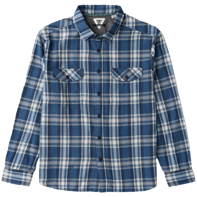 Load image into Gallery viewer, Vissla Coast Lightweight Long Sleeve Button-Up Eco Flannel Shirt 3
