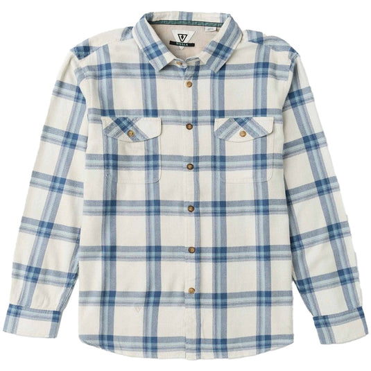 Vissla Coast Lightweight Long Sleeve Button-Up Eco Flannel Shirt 1