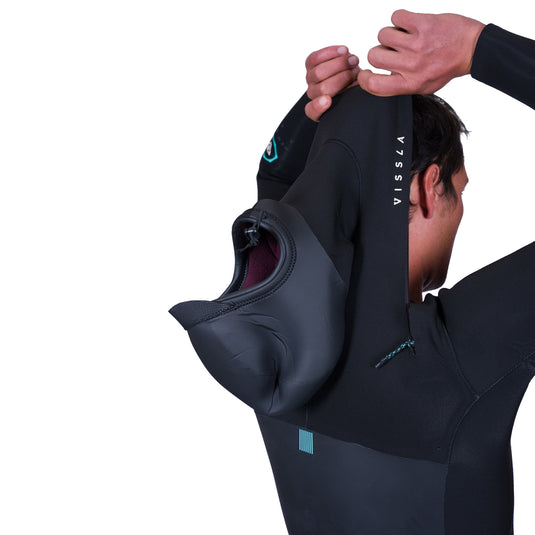 Vissla New Seas 4/3 Hooded U-Zip Wetsuit 8