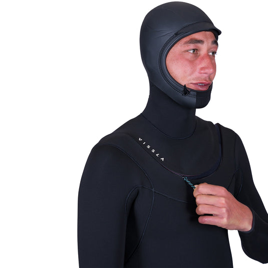 Vissla New Seas 5/4 Hooded U-Zip Wetsuit 5