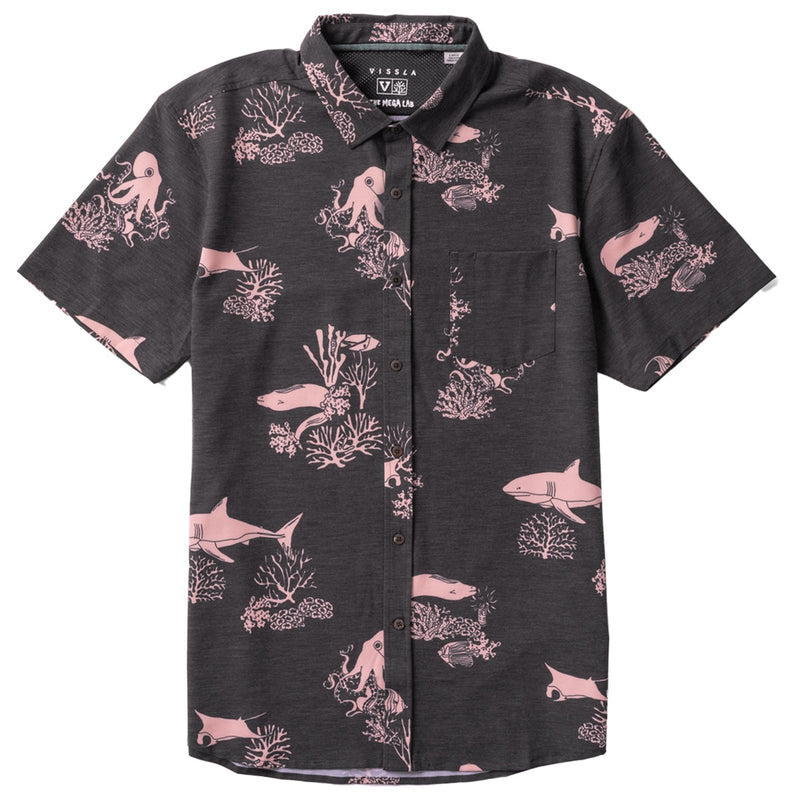 Load image into Gallery viewer, Vissla Mega Lab Hybrid Eco Short Sleeve Button-Up Shirt 1
