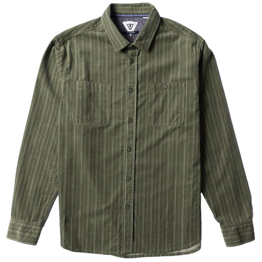 Vissla Rails Corduroy Long Sleeve Button-Up Shirt 4
