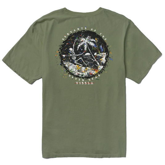 Vissla Skull Island Premium Organic Pocket T-Shirt 2