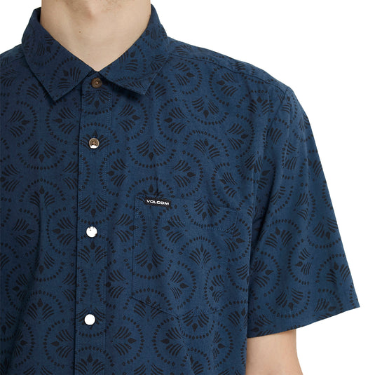 Volcom Scaler Stone Short Sleeve Button-Up Shirt 4