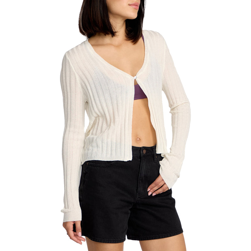 Load image into Gallery viewer, Volcom Women's Pulp Stitchin Cardi Sweater 3
