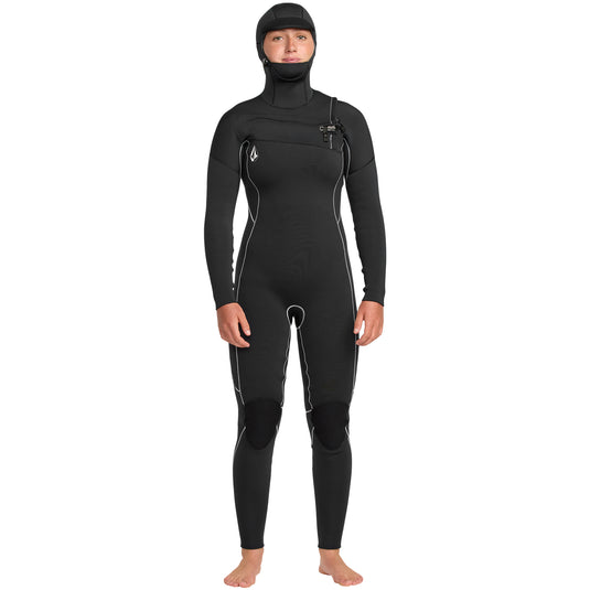 Volcom Women's Modulator 5/4 Hooded Chest-Zip Wetsuit 1