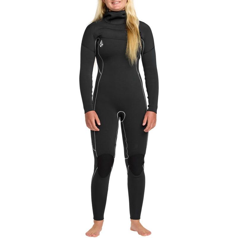 Load image into Gallery viewer, Volcom Women's Modulator 5/4 Hooded Chest-Zip Wetsuit 4
