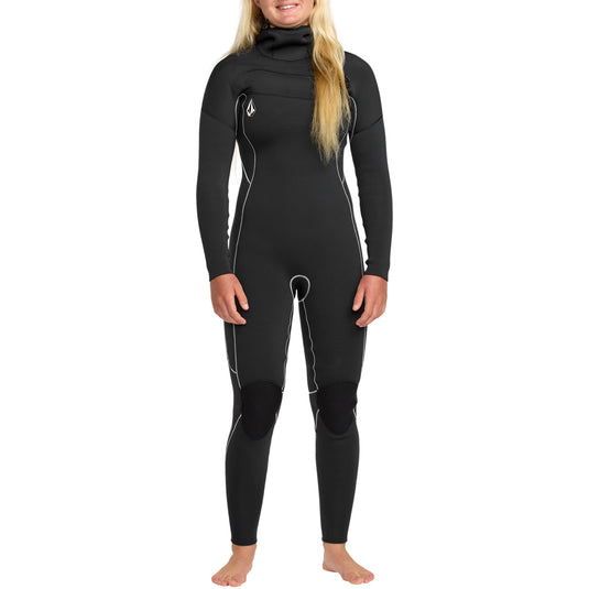 Volcom Women's Modulator 5/4 Hooded Chest-Zip Wetsuit 4