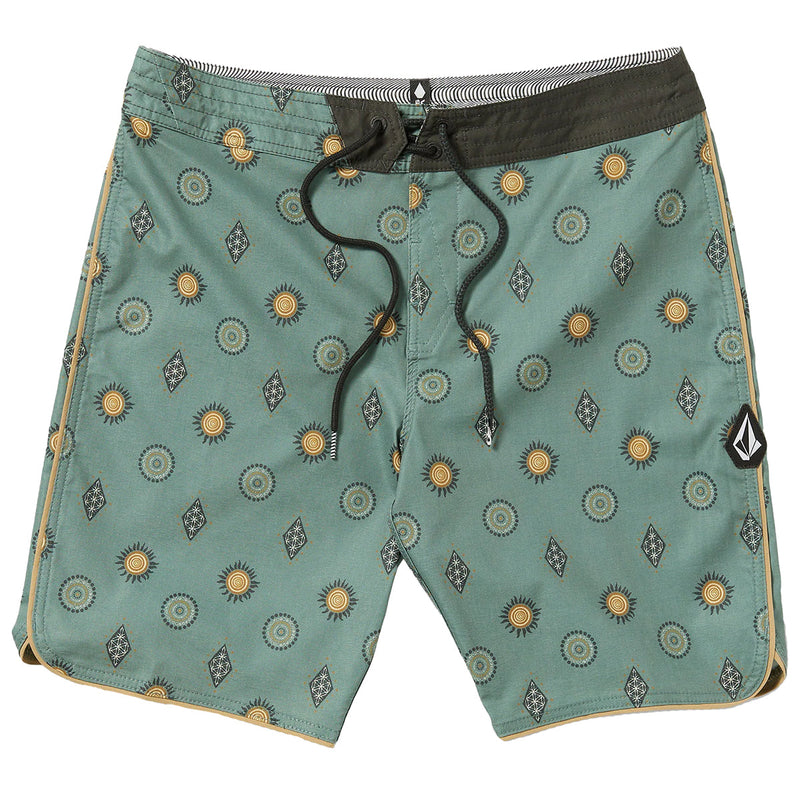 Load image into Gallery viewer, Volcom Mister Fib Scallop Stoney Trunks 19" Boardshorts 1
