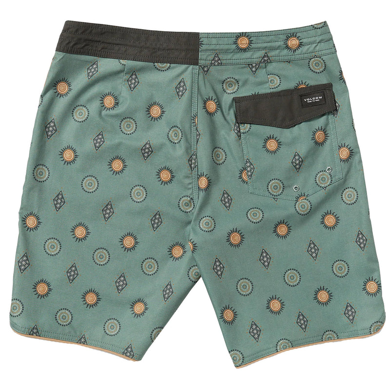 Load image into Gallery viewer, Volcom Mister Fib Scallop Stoney Trunks 19" Boardshorts 2
