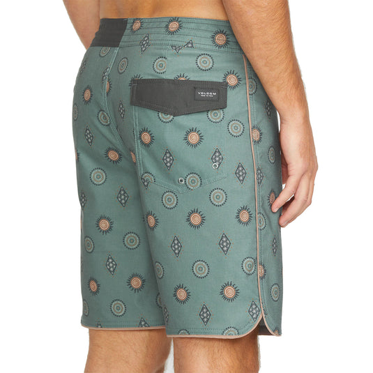Volcom Mister Fib Scallop Stoney Trunks 19" Boardshorts 8