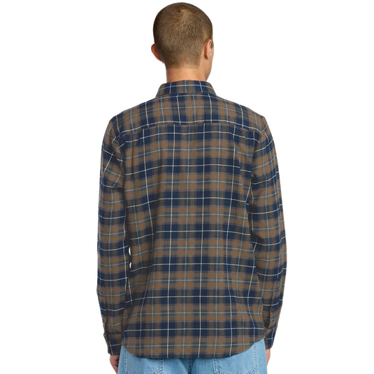 Volcom Caden Plaid Long Sleeve Button-Up Flannel Shirt 2