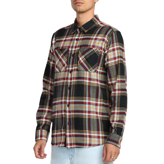 Volcom Netastone Long Sleeve Button-Up Flannel Shirt 3