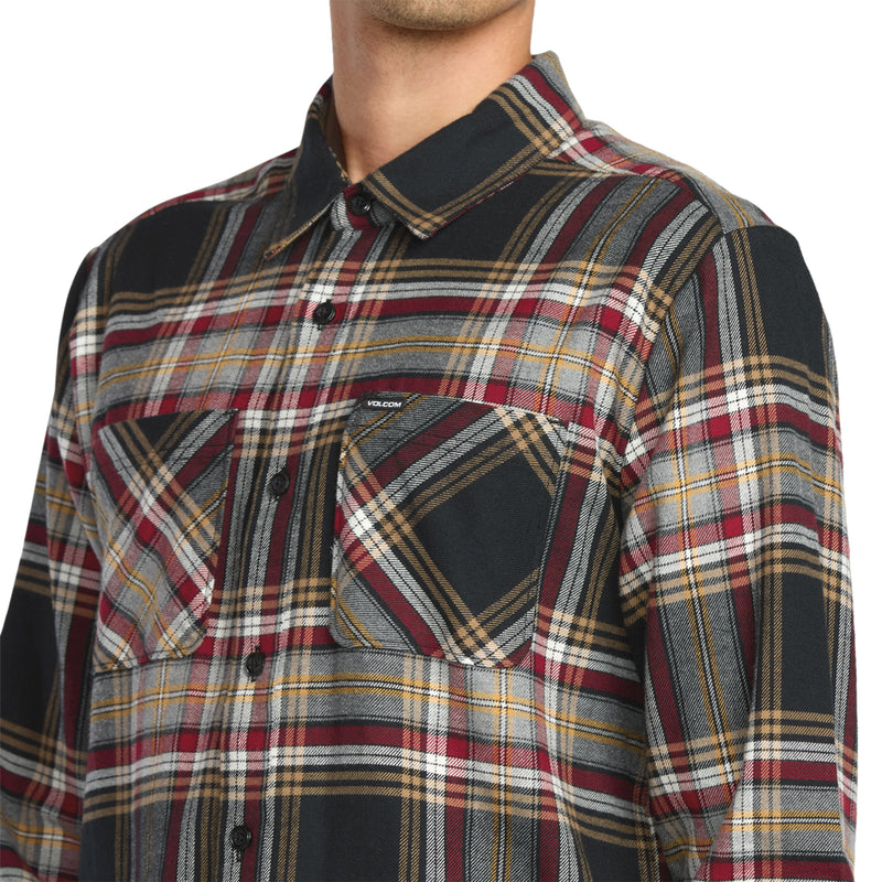 Load image into Gallery viewer, Volcom Netastone Long Sleeve Button-Up Flannel Shirt 4
