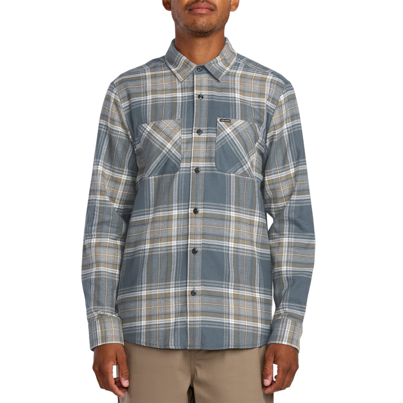 Load image into Gallery viewer, Volcom Netastone Long Sleeve Button-Up Flannel Shirt • 2025 1
