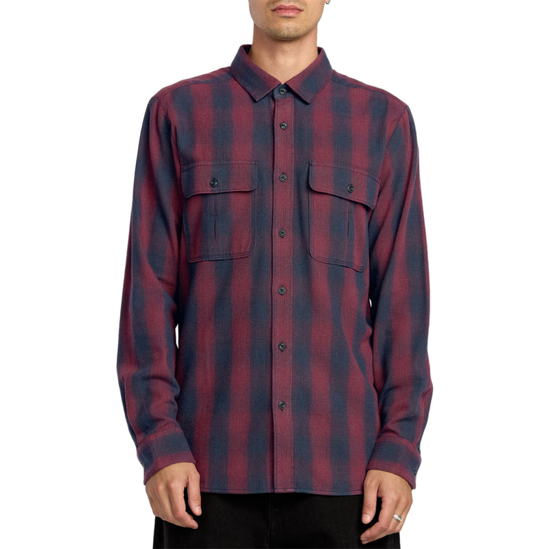 Load image into Gallery viewer, Volcom Shadowstone Long Sleeve Button-Up Flannel Shirt 1
