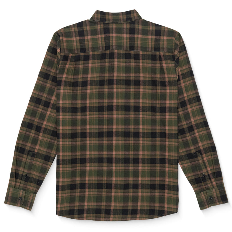 Load image into Gallery viewer, Volcom Caden Plaid Long Sleeve Button-Up Flannel Shirt 2
