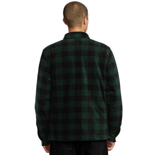 Volcom Bowered II Lined Fleece Long Sleeve Button-Up Flannel Shirt 2