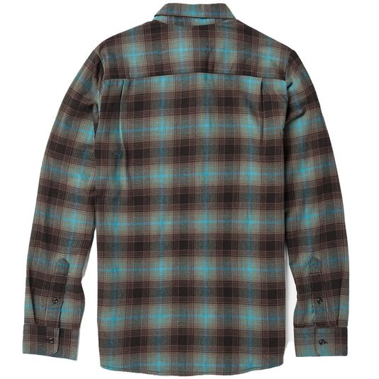 Volcom Caden Plaid Long Sleeve Button-Up Flannel Shirt - Tower Gray 8