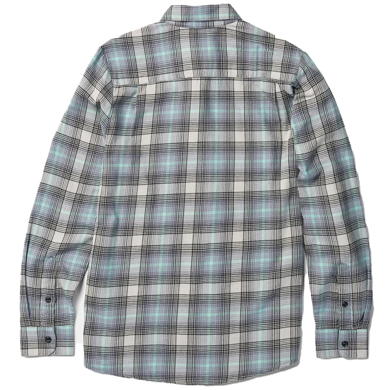 Load image into Gallery viewer, Volcom Caden Plaid Long Sleeve Button-Up Flannel Shirt - Tower Gray 2
