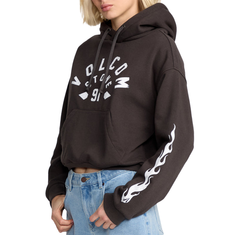 Load image into Gallery viewer, Volcom Women's 1991 Mini Pullover Hoodie 3
