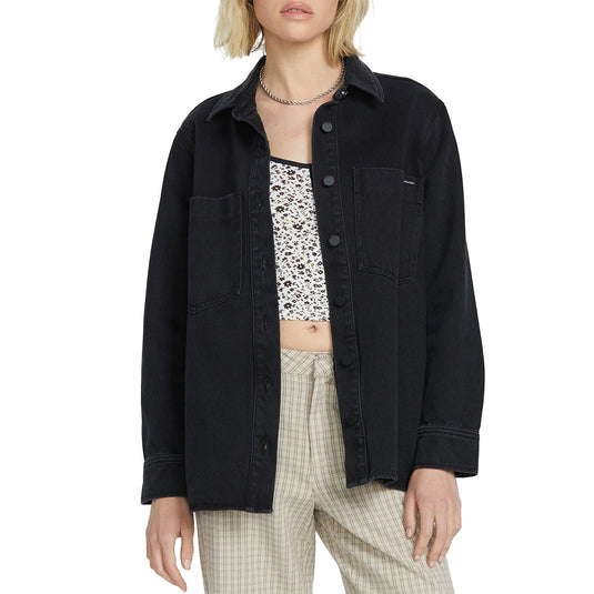 Volcom Women's Chill Trap 2 Denim Jacket 1
