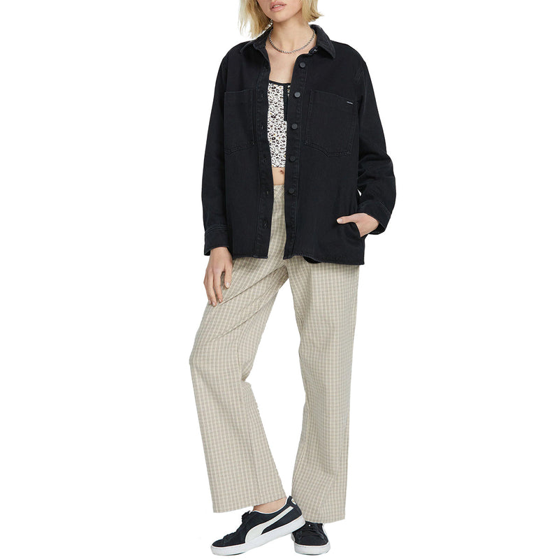 Load image into Gallery viewer, Volcom Women's Chill Trap 2 Denim Jacket 4
