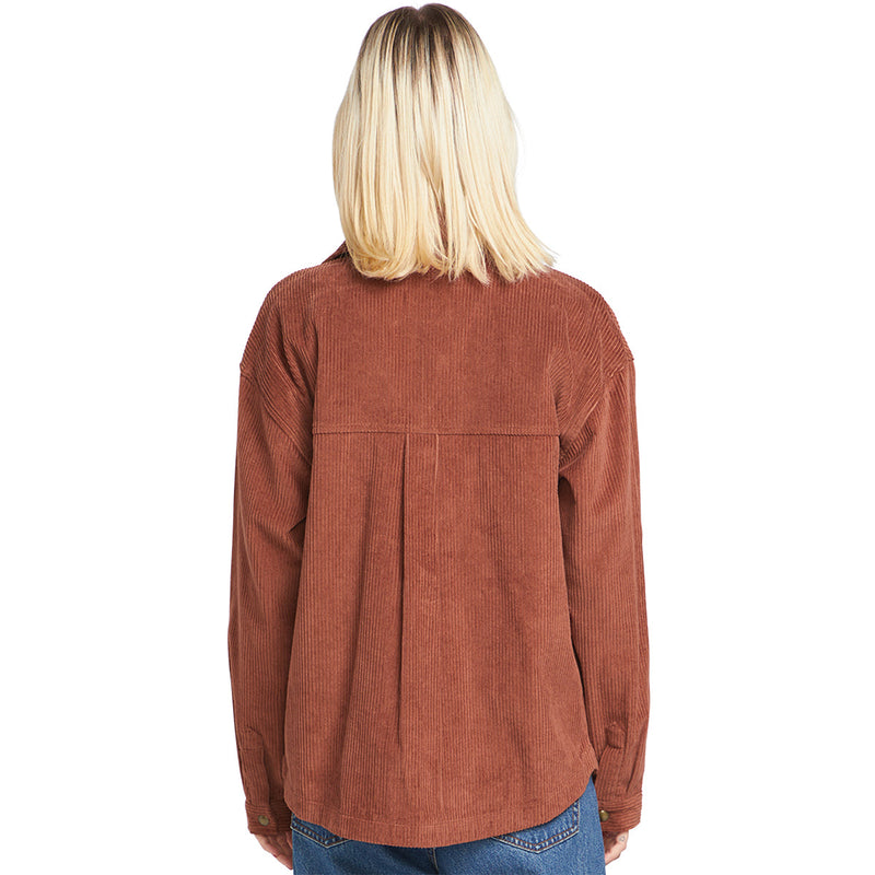 Load image into Gallery viewer, Volcom Women's Power Cord Snap-Button Shacket Jacket 2
