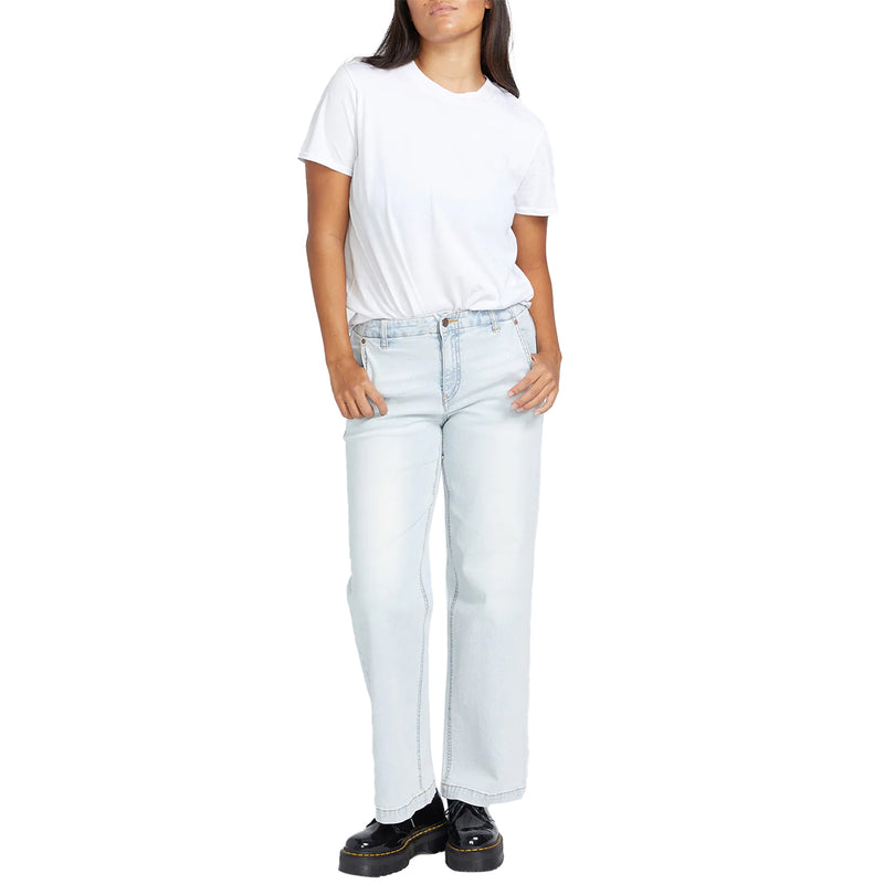 Load image into Gallery viewer, Volcom Women's 1991 Stoned Low Rise Jeans 4
