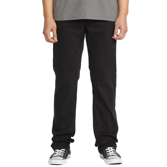 Volcom Solver Modern Fit Denim Jeans - Black Out 3