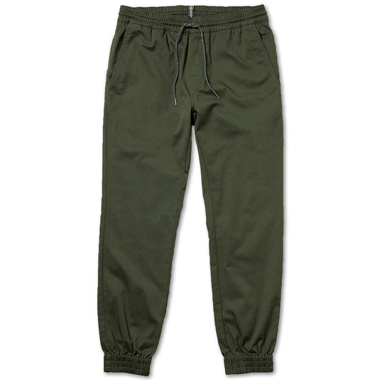 Volcom Frickin' Slim Jogger Pants - Dark Green 1