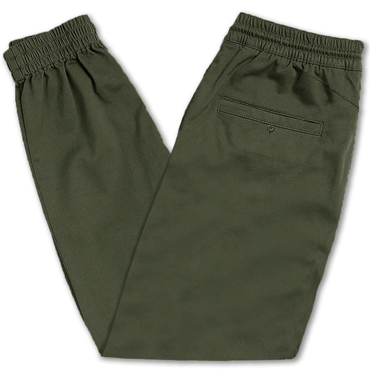 Volcom Frickin' Slim Jogger Pants - Dark Green 2