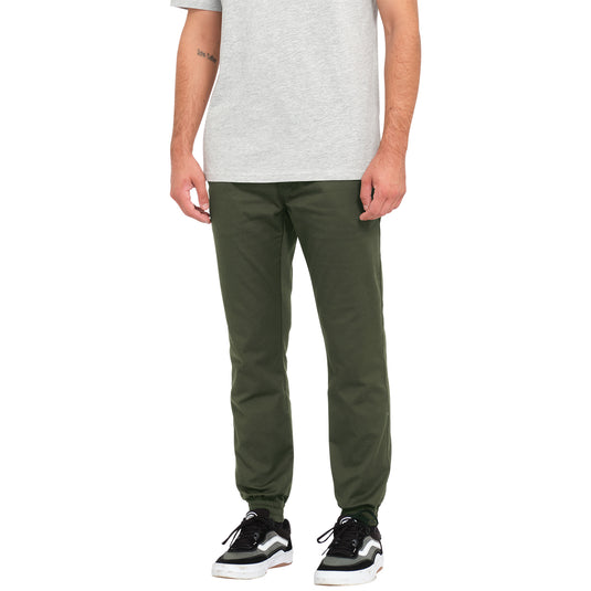 Volcom Frickin' Slim Jogger Pants - Dark Green 3