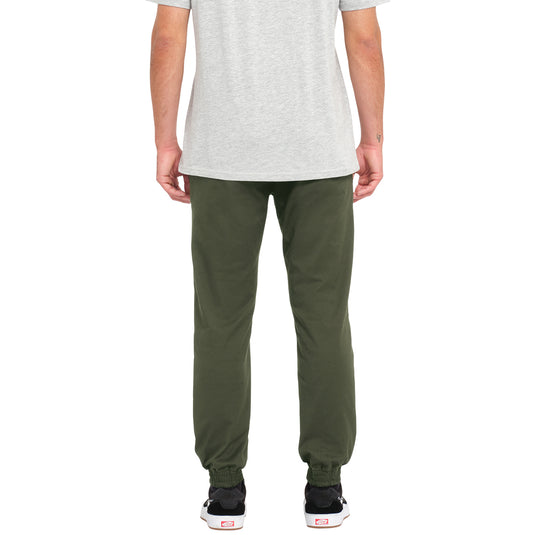 Volcom Frickin' Slim Jogger Pants - Dark Green 5