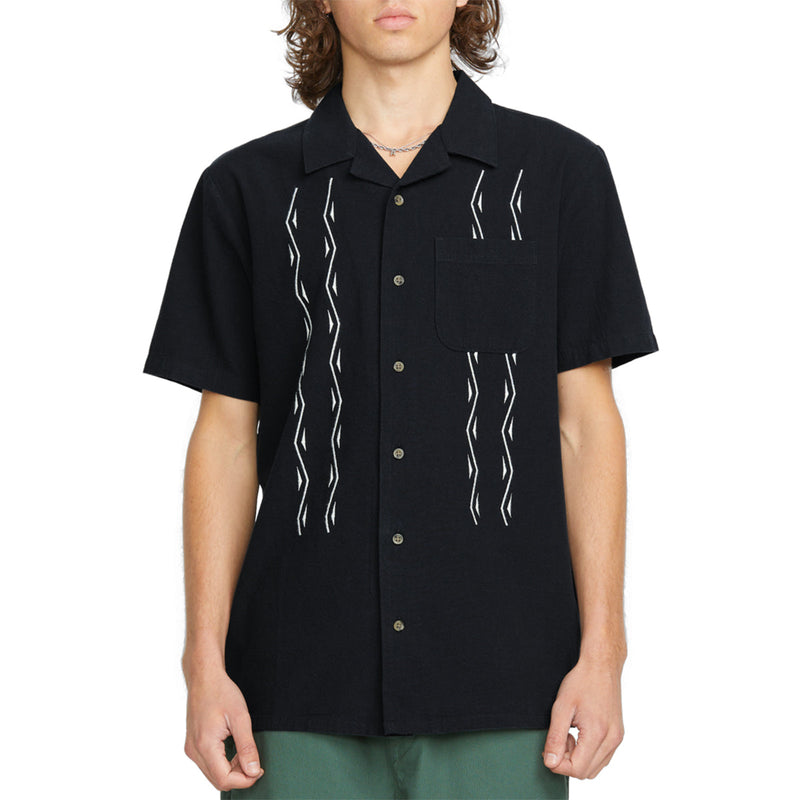 Load image into Gallery viewer, Volcom Bayamostone Short Sleeve Button-Up Shirt 1
