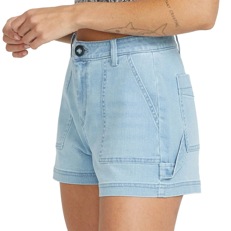 Load image into Gallery viewer, Volcom Women's Stone Kraft Denim Shorts 2
