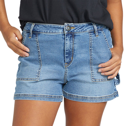 Volcom Women's Stone Kraft Denim Shorts 1