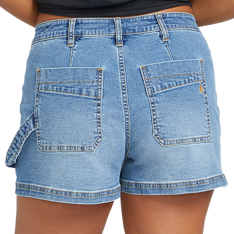 Load image into Gallery viewer, Volcom Women's Stone Kraft Denim Shorts 4
