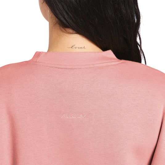Volcom Women's Stone Heart Up Crew Pullover Sweatshirt 7