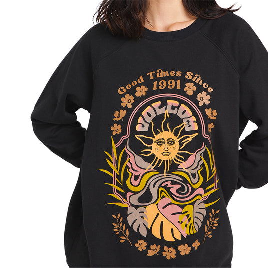 Volcom Women's Stone Magic BF Crew Sweatshirt 3